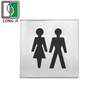 Stainless steel women men  no smoking  sign plate square shape   public place  63.25001